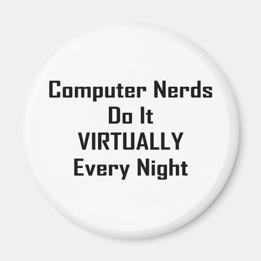 Drukke nerds magneet (Voorkant)