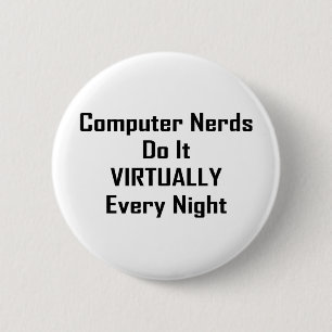 Drukke nerds ronde button 5,7 cm