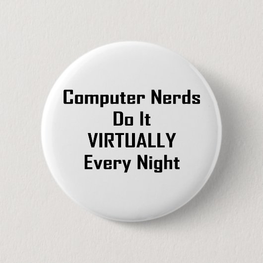 Drukke nerds ronde button 5,7 cm (Voorkant)
