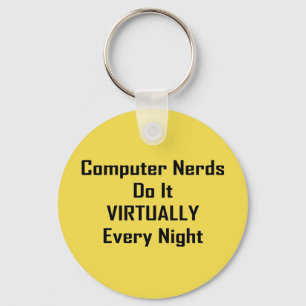 Drukke nerds sleutelhanger