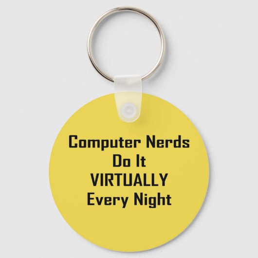 Drukke nerds sleutelhanger (Voorkant)
