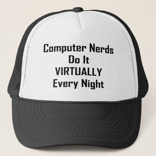 Drukke nerds trucker pet (Voorkant)