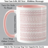 Drukke niets doen Verborgen Bericht 147PW Verjaard Mok