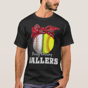 Drukke opvoeden ballers softbal honkbal m t-shirt