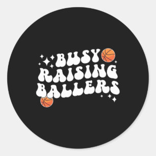 Drukke opvoeding Byllers Bysketbyll moeder van een Ronde Sticker