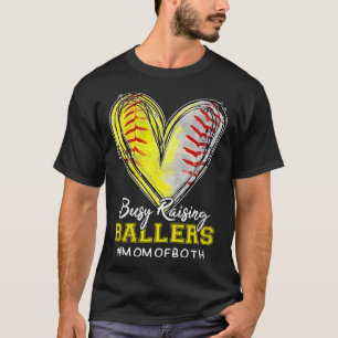 Drukke opvoeding Llers Hart Mama van beide Softll  T-shirt