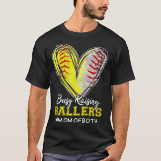 Drukke opvoeding Llers Hart Mama van beide Softll  T-shirt