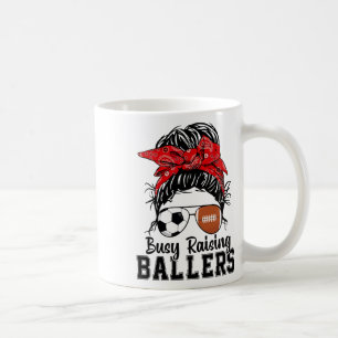 Drukke Raising Llers Messy Bun Vrouwen Sketel Voet Koffiemok