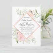 drukke Shower Invitation, cactus Kaart (Staand voorkant)