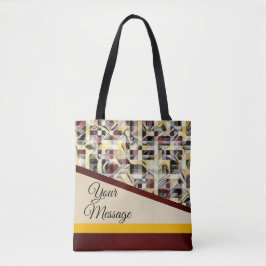 Drukke stadsblokken tote bag