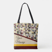 Drukke stadsblokken tote bag (Achterkant)