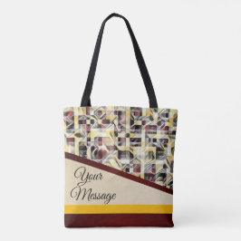 Drukke stadsblokken tote bag