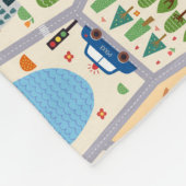 Drukke stadswegen Kinderen gepersonaliseerd Fleece Deken (Hoek)