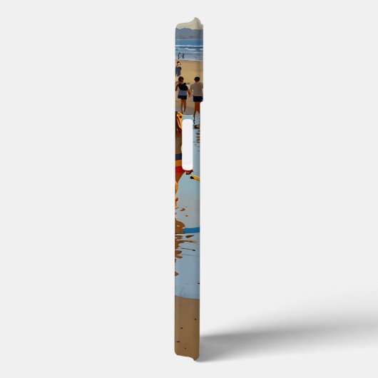 Drukke strandwandeling Case-Mate iPhone case (Achterkant / Rechts)