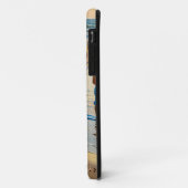 Drukke strandwandeling Case-Mate iPhone case (Achterkant/links)