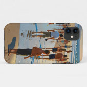 Drukke strandwandeling Case-Mate iPhone case (Achterkant (horizontaal))