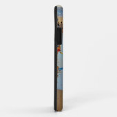 Drukke strandwandeling Case-Mate iPhone case (Achterkant/rechts)