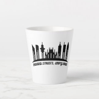 Drukke straten, lege geesten – Urban Skyline Cup Latte Mok