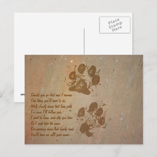 Drukken op Stone Briefkaart verven (Voorkant / Achterkant)