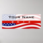 Drukken, strippen en strippen van politieke campag poster (Voorkant)