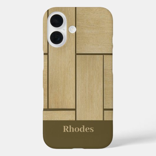 Drukken van bruin hout tegel Case-Mate iPhone case (Achterkant)