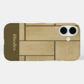 Drukken van bruin hout tegel Case-Mate iPhone case (Achterkant (horizontaal))