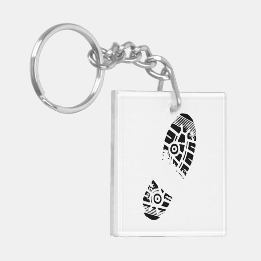 Drukken van mannetjes sleutelhanger (Voorkant Links)