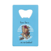 Drukker dan een één Man Bandicoot Funny Band Carto Creditkaart Flessenopener (Voorkant)