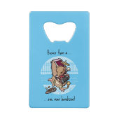 Drukker dan een één Man Bandicoot Funny Band Carto Creditkaart Flessenopener (Achterkant)