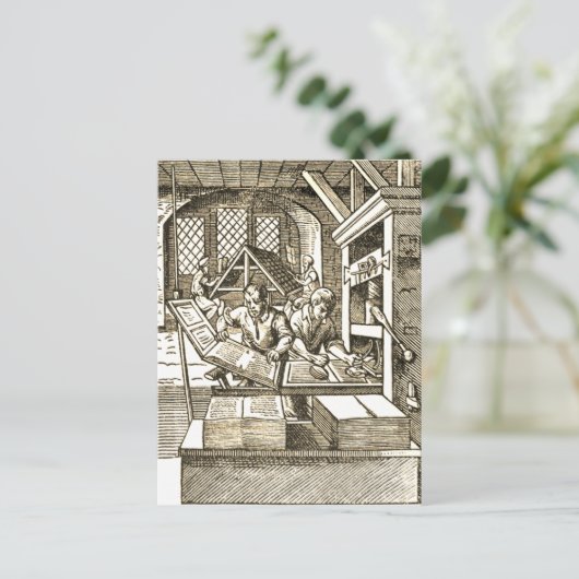 "Drukkerij" Briefkaart (Staand voorkant)