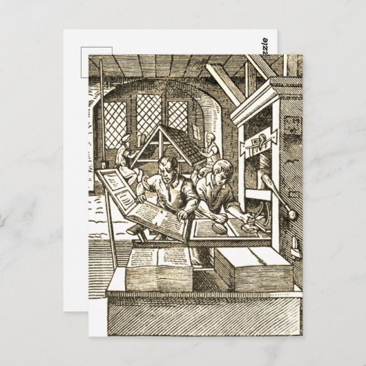 "Drukkerij" Briefkaart (Voorkant / Achterkant)