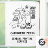 Drukkerij en drukwerk dienstverlening bedrijf raamsticker (Huis)