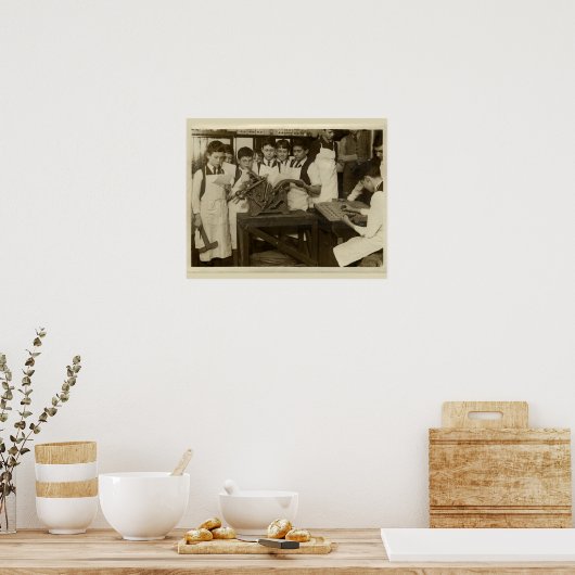  drukkerijen Daughaday Modeldrukpers Poster (Keuken)