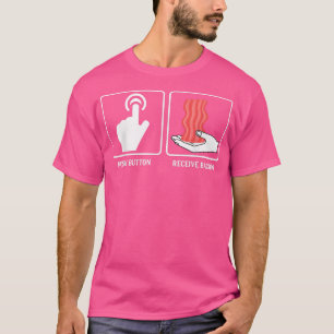 Drukknop Ontvang Spek - Grappige Varkensvlees Vark T-shirt