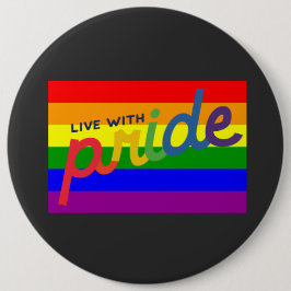 drukknop regenboog ronde button 6,0 cm