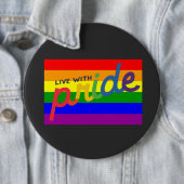 drukknop regenboog ronde button 6,0 cm (In situ)