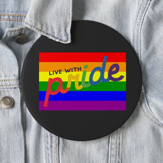 drukknop regenboog ronde button 6,0 cm (In situ)