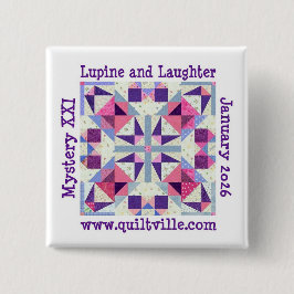 Drukknop voor Lupine en Lachen Vierkante Button 5,1 Cm