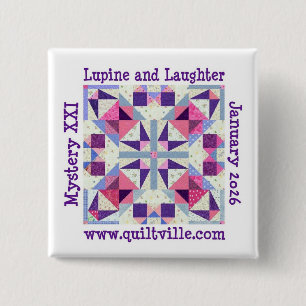 Drukknop voor Lupine en Lachen Vierkante Button 5,1 Cm