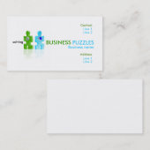 drukknop, ZAKELIJK, PUZZLES, oplossen, Bedrijven.. Visitekaartje (Voorkant / Achterkant)