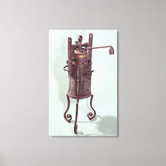 Drukkoker, uitgevonden door Denis Papin 1679 Canvas Afdruk (Voorkant)