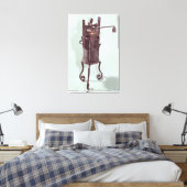 Drukkoker, uitgevonden door Denis Papin 1679 Canvas Afdruk (Insitu (Slaapkamer))