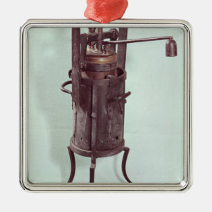 Drukkoker, uitgevonden door Denis Papin 1679 Metalen Ornament