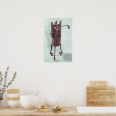 Drukkoker, uitgevonden door Denis Papin 1679 Poster (Keuken)