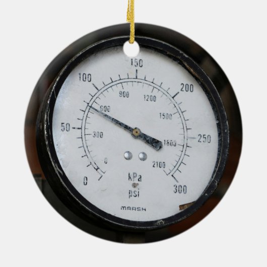 Drukmeter Keramisch Ornament (Achterkant)