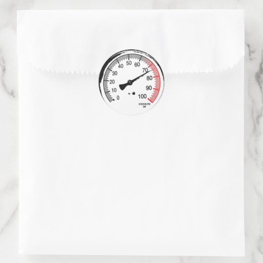 Drukmeter Sticker (Tas)