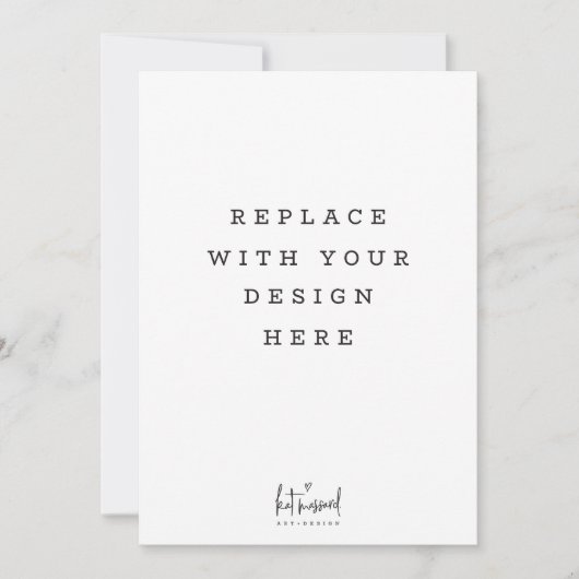 DRUKORDE 5 x 7 inch verticale portretkaart Kaart (Voorkant)