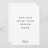 DRUKORDE 5 x 7 inch verticale portretkaart Kaart (Voorkant / Achterkant)