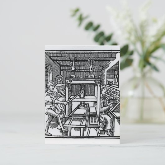 Drukpers Briefkaart (Staand voorkant)