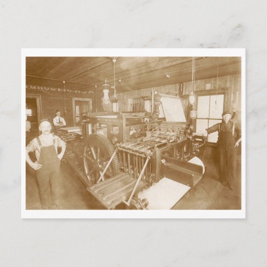  drukpers foto briefkaart (Voorkant)